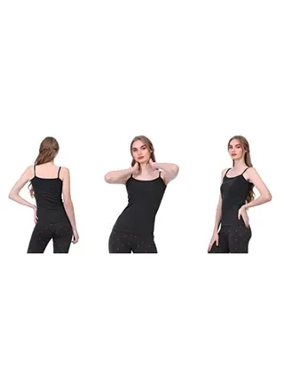 Dice Pack of 3 Bundle DW115/02 S/16 P*3 Solid S/S Top Spageti Black 