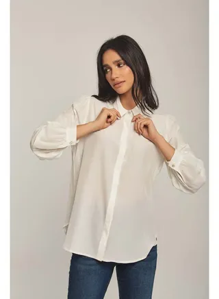 Fancy Georgette Long Sleeve Blouse 