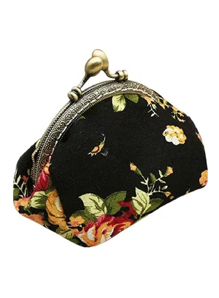 Buckle Closure Printed Wallet Multicolour 