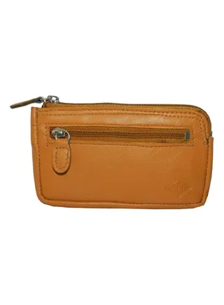 Leather Coin Purse Tan 