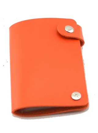 Credit Card And Holder Clutch Bag Orange 