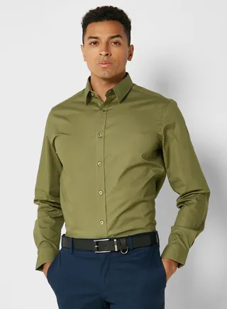Stretch Poplin Shirt 