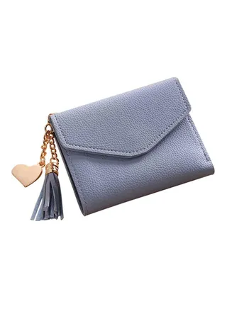 Tassel Coin Purse Light Blue 