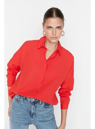 Shirt - Red - Oversize 