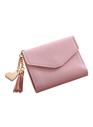 Tassel Coin Purse Light Pink 
