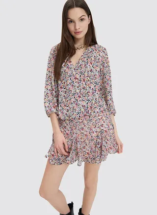Floral Print Blouse Multicolor 