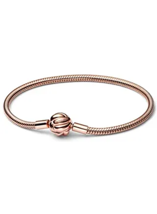 pandora moments concentric knot snake bone chain bracelet 