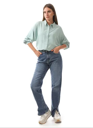 Plain Full Buttoned Regular Fit Shirt 