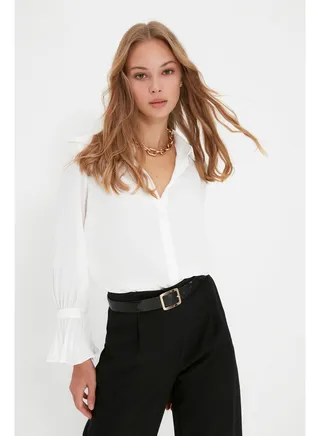 Shirt - Ecru - Regular fit 