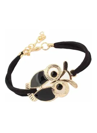 Double Layer Owl Strap Bracelet 