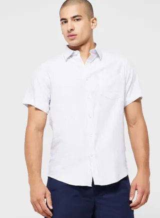 Short Sleeve Striped Shirt 