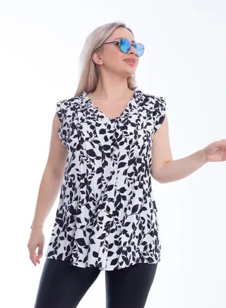 Blouse Cut Wide Cornish-Patterned 