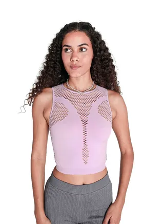 SEAMLESS CUT OUTS CROPPED TOP 