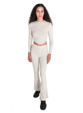 CROPPED RIB TOP 