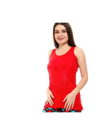 Regular Fit C Neck Athlete Red 