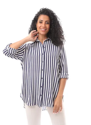 Loose Blouse - Navy 