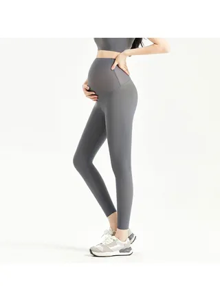 Spring thin maternity belly support pants 