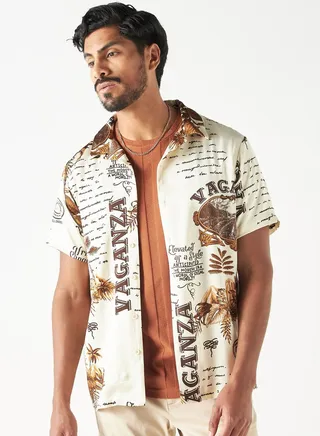All - Over Print  Regular
  Fit Shirts 