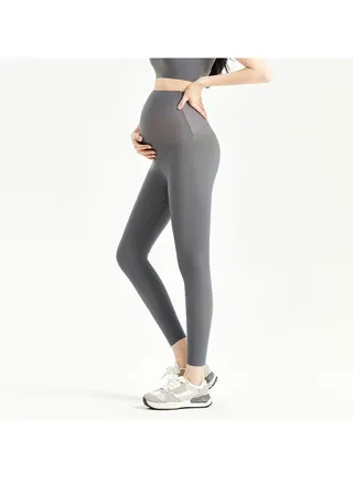 Spring thin maternity belly support pants 