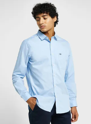 Thomas Scott Spread Collar Classic Fit Slim Fit Pure Cotton Formal Shirt 