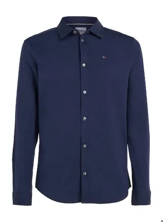 Men's Stretch Slim Fit Casual Shirt, Black 