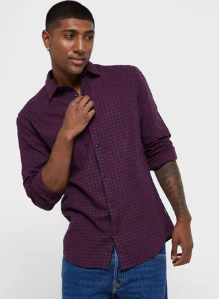 Checked Slim Fit Shirt 