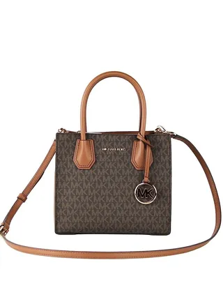 MICHAEL KORS MERCER MEDIUM MESSENGER CROSSBODY SATCHEL POWDER 