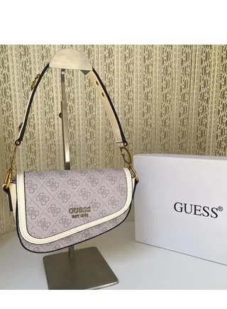 GUESS Small shoulder bag with 4G monogram print 