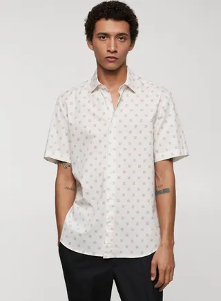 Floral Print Regular Fit Shirt 