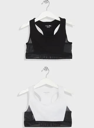 Kids 2 Pack Logo Bralette 