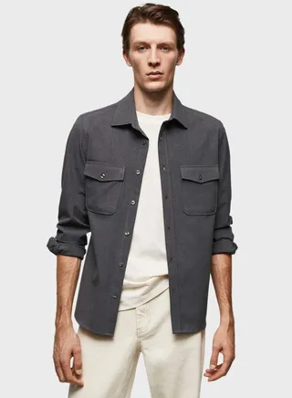Flap Pocket Regular Fit Shirt 