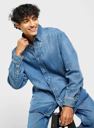 Essential Regular Fit Denim Shirt