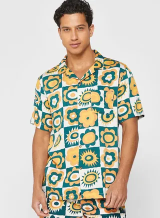 Floral Print Regular Fit Shirt 
