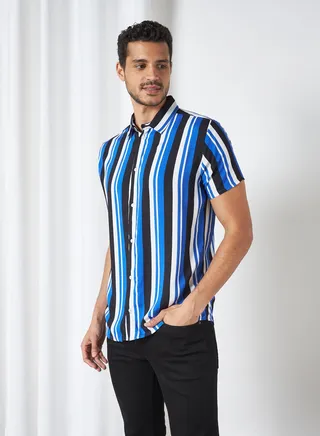 All-Over Striped Shirt Multi 