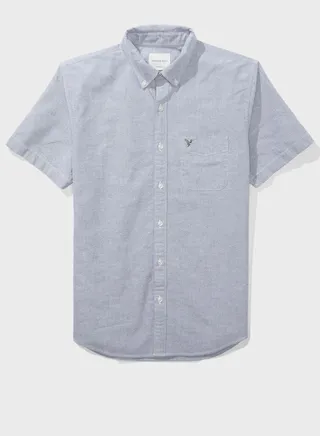 Oxford Slim Fit Shirt Grey 