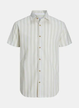 Oxford Striped Short Sleeves Regular Fit Shirt