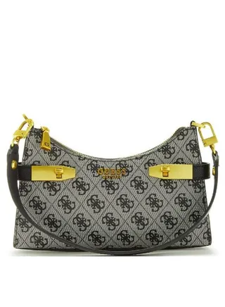 Guess Zadie Logo Top Zip Shoulder Bag 