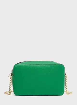 Faux Leather Crossbody Bag