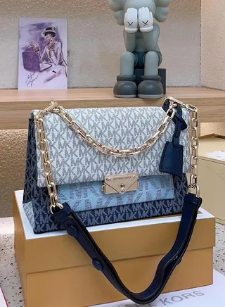 Michael Kors Cede Medium Flap Chain Shoulder Bag 