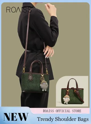Bucket Bag for Women Can Be Used As A Cross-Body Bag Frosted Fashionable and Versatile Retro Casual 