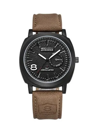 Leather Analog Wrist Watch 