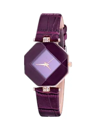 Women's Water Resistant Leather Analog Watch ZS570802 