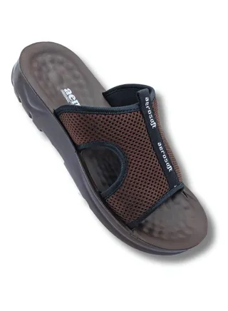 Aerosoft Men's Slippers A5103 Brown 