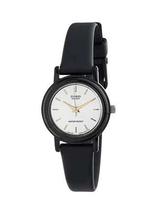 Women's Resin Quartz Analog Watch LQ-139EMV-7ALDF - 25 mm - Black 