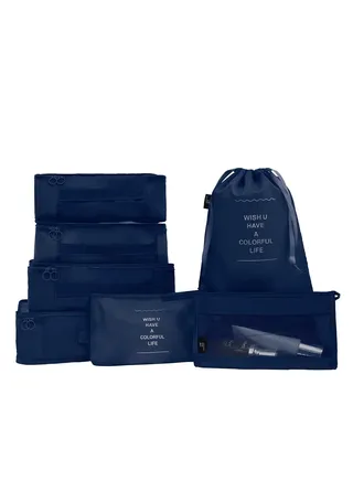 Packing Cubes 7 Pcs Travel Luggage Packing Organizers Set with Toiletry Bag 