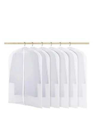 Clear Garment Bag dress Bags for Storage Set of 6 Foldable Dance Costumes Suits Gowns Coats 60cm x 80cm 