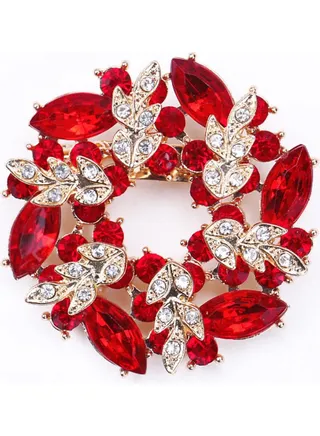 High-End Flower Rhinestone Brooch 