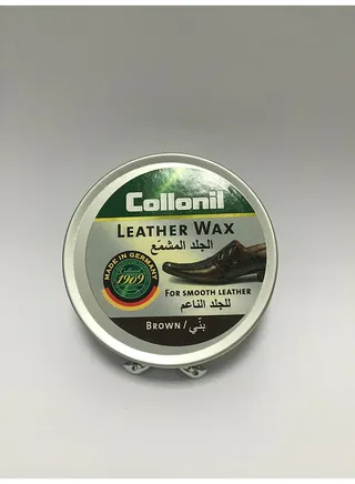 Leather Wax Tin Brown 