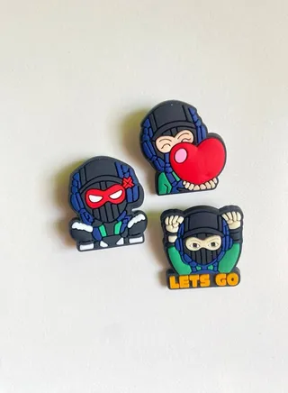 3 Pieces Brooch With Fortnite Design 