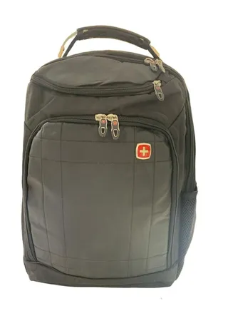 swiss gear 6618 15.6 inch laptop backpack with usb and aux output Black 